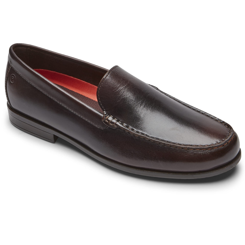 Sapato Vela Rockport Homem Marrom Escuro - Classic Lite 2 Venetian - 56748PYEH